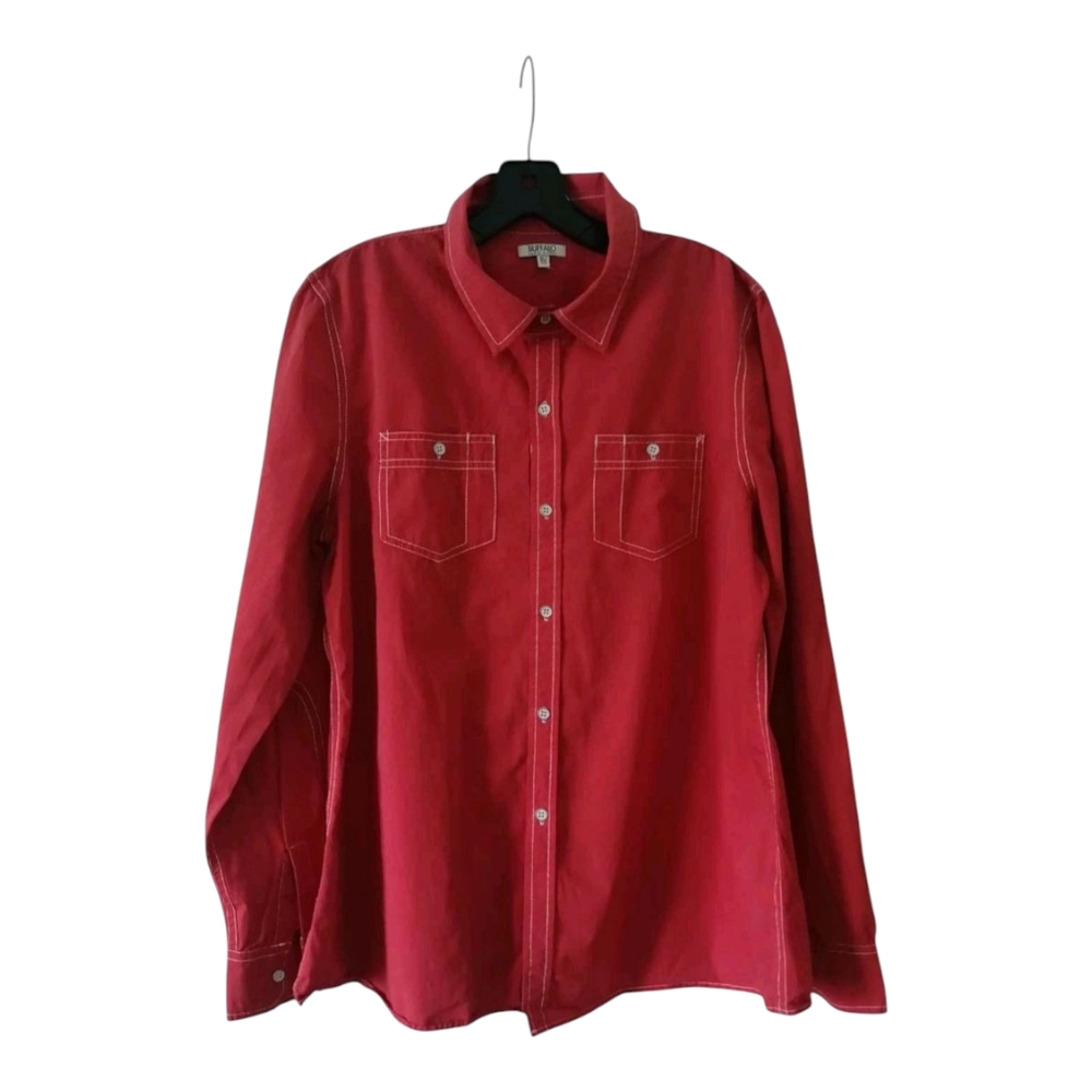 Buffalo David Bitton Red Casual Button Down Shirt